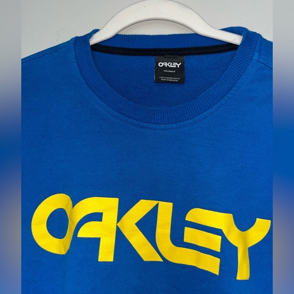 Men’s Blue Oakley Custom Fit Crew Neck Sweatshirt Size Large - Picture 2 of 5
